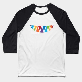 MADNESS || RAINBOW SHARK JAW TEETH GRILLZ Baseball T-Shirt